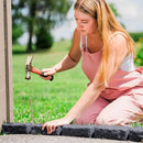 Beuta Landscape Edging | Garden Edging Border | Faux Stone Bricks for Lawn edging, Flower beds, Pathways & Yard Edging– 40 Packs | Each Section Has 6 Bricks 48"L x 4"W x 2.25"H | 120 Spikes |Charcoal by GreenHaven Gardens