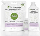 Heritage Park Silk & Wool Fragrance Free, Hypoallergenic, pH-Neutral Laundry Detergent - Dermatologist-tested, Sensitive Skin-Friendly, Enzymes-Free, Ultra Concentrated (4 Fl Oz) by TinyTreasures Baby Boutique