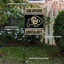 College Flags & Banners Co. Colorado Buffaloes Garden Flag with Stand Holder by GreenHaven Gardens