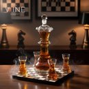 New Chess Decanter Set - Queen Chess Decanter 750ml 12