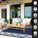 Outdoor Plastic Straw Rug, Waterproof Mat, Washable Large Floor Mat and Rug for Outdoors, RV, Beach, Patio, Camping, Backyard, Deck, Picnic, Outside (Olive-Leaf/Dark Blue&White,9x12ft) by GreenHaven Gardens