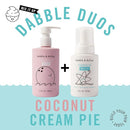 Dabble & Dollop Coconut + Vanilla Body Wash & Shampoo – 3-in-1 Natural Bubble Bath for Kids, Made in USA, No Parabens or Sulfates, Vegan, Gluten-Free, Tear-Free (2-Pack) by TinyTreasures Baby Boutique