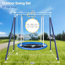 50-Inch Saucer Swing for Kids & Adults - Heavy-Duty 600 lbs Capacity, Indoor & Outdoor Use, Easy Assembly, for Outdoor Fun & Autism Relaxation by TinyTreasures Baby Boutique