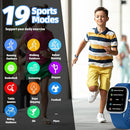 Smart Watch for Kids Fitness Tracker No Phone/APP Needed,19 Sport Mode,1.5" DIY Dial,IP68 Waterproof,Sleep Monitor,Pedometers,Heart Rate,Great Birthday Gift for Boys Girls Teens 6-14 Year Olds (Blue) by TinyTreasures Baby Boutique