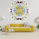The Gears Clock Wall Clock Italy Collection with Moving Gears (Positano, 36 inch Round) by CozyNest Decor