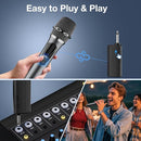 Wireless Microphone,Professional Dual Handheld Cordless Dynamic Mic System with Rechargeable Receiver,Karaoke Microphone Set for Singing, Karaoke, Wedding, DJ, Party, Speech,Church,Class Use,PA System by TinyTreasures Baby Boutique