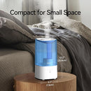 Cool Mist Humidifiers for Bedroom, 2.0L Small Humidifier for Baby and Plant, Last Up to 10H on Max Mist Setting, Auto Shut-Off, Auto-Off Indicator, 360° Nozzle by TinyTreasures Baby Boutique