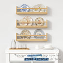 Natural Wood Wall Bookshelf for Kids Bedroom Set of 3, 24 Inch Wooden Floating Nursery Book Shelves for Baby Boys Girls Room, Mounted Toddler Book Shelf for Toy Organizers and Storage by TinyTreasures Baby Boutique