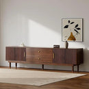Mid Century Modern TV Stand for 75 inch TV, 78.7" Walnut TV Console with 2 Storage Cabinet & 2 Drawers, Entertainment Center, Media Console for Living Room/Bedroom by CozyNest Decor