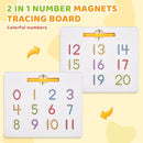 GAMENOTE Magnetic Number Tracing Board, 2 in 1 Double Sided Numbers 1-20 Writing Board for Toddlers & Kids, Preschool Handwriting Learning Toys, Educational Math Manipulatives by TinyTreasures Baby Boutique
