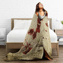 HGOD DESIGNS Bloody Hand Flannel Fleece Bed Blanket Throw Blanket Lightweight Cozy Plush Blanket for Bedroom Living Rooms Sofa Couch 40"x50" by CozyNest Decor