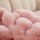 BENVWE Faux Fur Throw Blanket for Couch Bed - Fluffy Soft Thick Bubble Blanket for Living Room Home Decor - Mothers Day Birthday Gifts for Women, Dusty Pink, 63" x 80" by CozyNest Decor