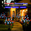 2 Packs Solar 4th of July Decorations Outdoor Lights, Solar Red White and Blue Star Pathway Lights, Waterproof Outdoor Patriotic Decorations Lights for July 4th Memorial Day Garden Yard Pathway Grave by GreenHaven Gardens
