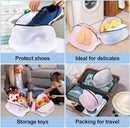Vivifying Shoe Washing Bag, Set of 3 Mesh Shoe Laundry Bags with Zip Closure for Sneakers, Running Shoes, Socks, Bras by TinyTreasures Baby Boutique