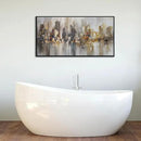 New York City Wall Art -Framed Modern Abstract Wall Art for Living Room, Office & Bedroom Cityscape & Paintings for Bedroom brooklyn bridge Pictures Wall Decor Chicago Artwork for Walls 20×40IN by CozyNest Decor