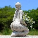 Large Planters for Outdoor Indoor Plants Head Face Planter Pot Unique Succulent Planters Flower Vase with Drainage Hole New Life by GreenHaven Gardens