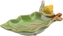Jewelry Tray Snail Trinket Organizer Ceramic Leaf Tray Decorative Desk Storage Plate for Rings Earrings Necklaces Watch Coins Keys, Snail Soap Dish Holder, Key Bowl, Candy Dish (Green) by CozyNest Decor
