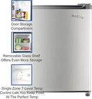 RecPro 1.7 Cu Ft 12V RV Refrigerator | Compact Fridge with Reversible Door, 2L Bottle Door Storage, 7 Temp Settings | Eco-Friendly R600A, Leveling Feet, Wire Shelf | 19.5”H x 17.5”W x 19.8”D by CozyNest Decor