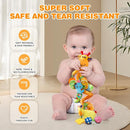 Jollybaby Crib Stroller Car Seat Toys for Baby 0-3-6-9-12 Months, Tummy Time Hanging Sensory Toys for Newborn with Music Box and Teether, Spiral Carseat Toy for Infant Boys Girls Gifts (Giraffe) by TinyTreasures Baby Boutique
