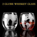 Whiskey Decanter Sets for Men, Whiskey Decanter Globe Set with 2 Etched Globe Whisky Glasses for Liquor, Bourbon, Cocktails, Vodka, Scotch liquor decanter Sets - 850ml by CozyNest Decor
