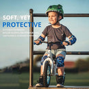 Soft-Style Kids Knee and Elbow Pads with Bike Gloves, Flexible Impact-Resistant Gear for Ages 2-11, Designed for Balance Bikes, Roller-Skating, and Skateboarding by TinyTreasures Baby Boutique
