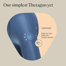 TheraGun Therabody Relief Handheld Percussion Massage Gun - Easy-to-Use, Comfortable & Light Personal Massager for Every Day Pain Relief Massage Therapy in Neck, Back, Leg, Shoulder and Body (Navy) by CozyNest Decor