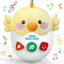 Baby Toys 0-6-12 Months, Chick Musical Plush Cute Stuffed Animal Infant Tummy Toys with Light & Sounds, Roly-Poly Sensory Toy Birthday Easter Egg Gift for Newborn Boys & Girls by TinyTreasures Baby Boutique