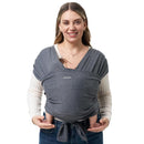 Momcozy Baby Wrap Carrier, Easy to Wear Infant Carrier Slings, Lightweight Hands Free Baby Sling, Adjustable Baby Carriers for Newborn to Toddler 8-35 lbs, Deep Grey by TinyTreasures Baby Boutique
