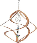 Red Carpet Studios 31042 Cosmix Wind Spinner Double Helix, Copper W/Heart Crystal, 14 Inch by GreenHaven Gardens