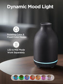 InnoGear Essential Oil Diffuser, 150ml Ceramic Stone Diffuser Handcrafted Aromatherapy Diffusers Ultrasonic Cool Mist Humidifier Vaporizor with 2 Mist Modes Waterless Auto Off for Room Office, Black by TinyTreasures Baby Boutique