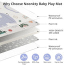 79x71 Foldable Baby Play Mat for Floor, Extra Large Non-Toxic Tummy Time and Crawling Playmat, Thick Foam Play Mat for Baby, Reversible Portable Babies Floor Mats for Infant, Toddler by TinyTreasures Baby Boutique