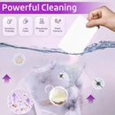 Poesie Laundry Detergent Sheets Lavender Scent 160 Sheets 80 Large Loads Soap Sheets Eco-Friendly Zero Plastic Hypoallergenic Portable Green Package Liquid Less HE Washing Detergent Strips for Save Place Traveling No Waste by CozyNest Decor