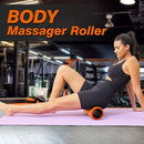 Foam Roller,High Density 15" Foam Roller, Wave Textured Massage Back Roller for Deep Muscle Massage Pilates Yoga,Fitness Exercise Roller for Whole Body Release(Orange) by CozyNest Decor