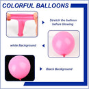 140pcs Dark Pink Round Balloons Different Sizes 18 12 10 5 Inch Latex Balloons for Arch Decoration Party Balloon Kit for Graduation Birthday Party Wedding Balloon Baby Shower Decoration by TinyTreasures Baby Boutique
