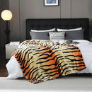 MERRYLIFE Tiger Stripe Print Throw Blanket Decorative Fleece Throw | Ultra-Plush Colorful | Couch Blanket Travel Lap | Home Gift Use(50" 60",Tiger) by CozyNest Decor