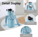 RRegeny【NEW STYLE Water Bottle Holder Crossbody Bag with Shoulder Strap, Leakproof Water Bottle Carrier for Hydro Flask16-40oz, Hands-Free Fitness Bag with Zipper Pockets for Hiking Travel Gym by TinyTreasures Baby Boutique