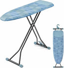 APEXCHASER Ironing Board with Iron Rest, Compact and Space Saver Iron Board, Extra Thick Cover, Height Adjustable, Wall Mount & Closet Hanger 13x43 Blue by CozyNest Decor