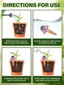 Kalolary 4Pcs Plant Watering Globes, Self Watering Spikes Terracotta Drip Water Stakes Irrigation Watering Bulbs for Pot, Indoor, Outdoor, Vacation (Gradient Mushroom) by GreenHaven Gardens