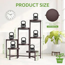 iDavosic.ly 7 Tier Large Plant Stand Indoor, 10 Inch Wide Tall Corner Metal Plant Stands Outdoor for Multiple Plants, Folding Tiered Flower Display Holder Rack Shelf, Violet Bronze by GreenHaven Gardens