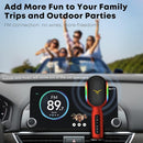 Wireless Bluetooth Karaoke Microphone, 5-in-1 Portable Handheld Mic Speaker with Dynamic RGB Lights, Mini Karaoke Machine for Car Travel Home Party, Music Recording, Duet Singing, Gift for Kids Adults by TinyTreasures Baby Boutique
