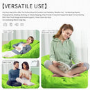 Bean Bag Chair for Adults 3FT,Soft Removable Cover for Teens/Girls Bedroom,Fluffy Giant Round Floor Beanbag Lounger Chairs (No Filler,Green) by CozyNest Decor