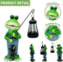 Cute Cowboy Frog Garden Statue for Mom - Unique Outdoor Decor, Waterproof Resin, Perfect for Garden, Yard, Lawn Decoration, Top