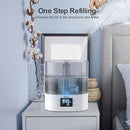 Humidifiers for Bedroom and Home & Baby - 4L Cool Mist Air Humidifiers for Plants, 26db Quiet Top Fill Air Humidifier Lasts Up to 40 Hours, Auto Shut-Off, Super Easy to Fill and Clean by TinyTreasures Baby Boutique
