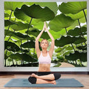 FENDROM Nature Lotus Leaf Tapestry Plant Tapestry Green Natural Scenery Wall Hanging 3D Wall Art For Bedroom Living room Dorm by CozyNest Decor
