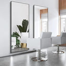 30x72inch Bathroom Mirror, Black Rectangle Mirror with Thin Frame, Large Rectangular Wall Mirror for Bathroom, Living Roomm, Hair Salon, Big Farmehouse Mirror Hang Horizontal/Vertical by CozyNest Decor