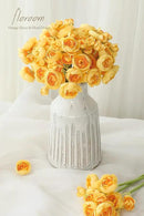Floroom Ranunculus Artificial Flowers 18 Pcs Golden Yellow Faux Silk Mini Ranunculus Bulk Fake Wedding Filler Flowers for DIY Bouquets, Centerpieces, Bridal Shower Decorations & Arrangements by CozyNest Decor
