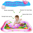 ZHUYNXIR Extra Big Infant Toys, Tummy time mats,Tummy time Toys, Baby Pink Water Play mat, Fun Early Development Activity Play Center for Newborn, Pink 39.5x31.5 in. by TinyTreasures Baby Boutique