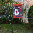 WinCraft Buffalo Bills Holiday Snowman Garden Flag and Flagpole Mount by GreenHaven Gardens