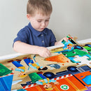 Jumbo Floor Puzzle for Kids,Recycling Garbage Truck Jigsaw Large Puzzles,48 Piece Trash Truck Vehicle Puzzle for Toddler Ages 3-5,Children Learning Preschool Educational Toys,Gift for 4-8 Years Old by TinyTreasures Baby Boutique