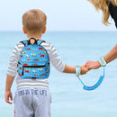 Accmor Toddler Backpack with Leash, Baby Backpacks with Anti Lost Wrist Link, Cute Mini Kids Backpack Leash Walking Harness for Travel, Small Excavator Backpack Tether for Boys Girls 1-3 (Light Blue) by TinyTreasures Baby Boutique